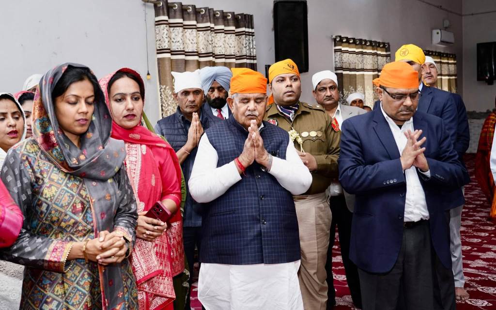 Punjab Governor Gulab Chand Kataria paid obeisance at Gurdwara Panj Pyara Sahib and sought blessings